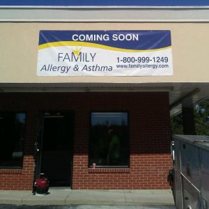Coming soon allergy office Bardstown Kentucky banner