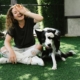 Woman and dog living a happy life free of pet allergy symptoms