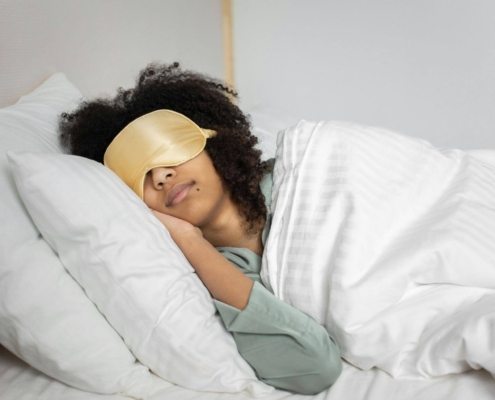 Allergy patient sleeping soundly with allergy care from Family Allergy & Asthma
