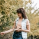 Woman enjoying the outdoors with managed asthma symptoms during fall allergy season